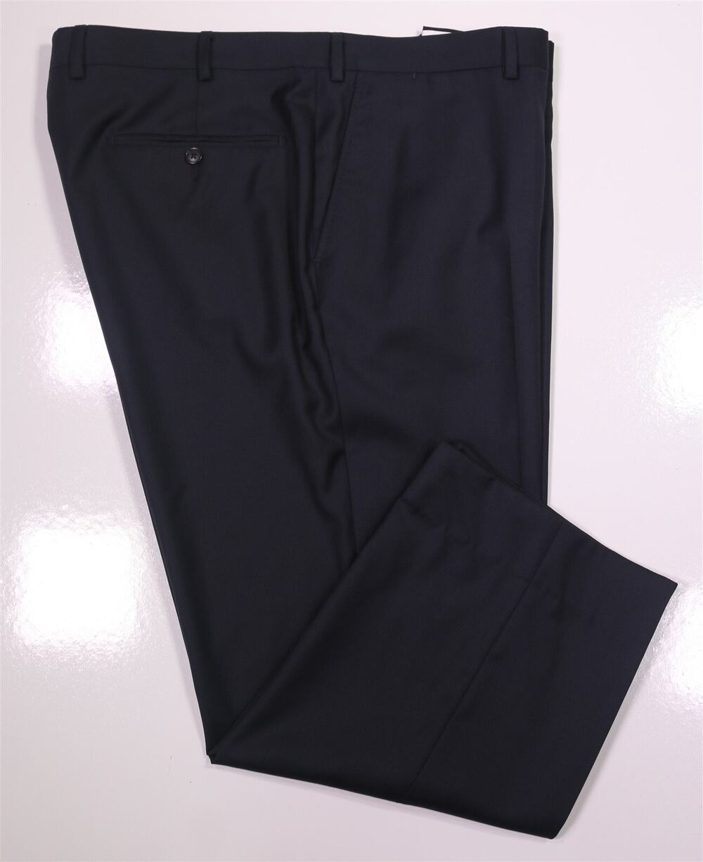 Suitsupply Navy Blue Slim Fit Super 110's Wool Dress Pants Trousers 40x26